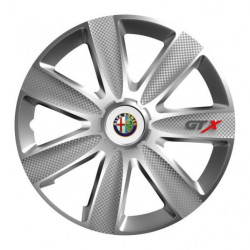 Puklice pre Alfa Romeo 16 GTX CARBON silver