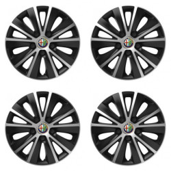 Puklice pre Alfa Romeo 16 RAPIDE silver and black