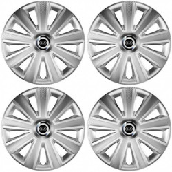 Puklice pre Kia (staršie logo) 14 Aviator carbon RC silver
