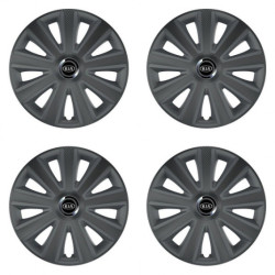 Puklice pre Kia (staršie logo) 15 Aviator carbon grafite