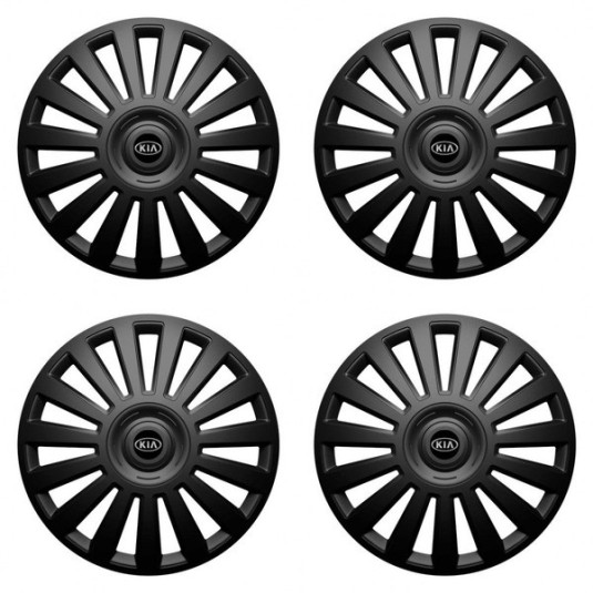Puklice pre Kia (staršie logo) 16 Luxury black