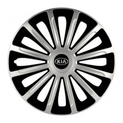 Puklice pre Kia (staršie logo) 16 TREND silver and black