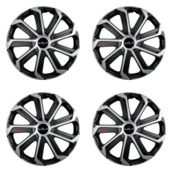 Puklice pre Kia (nové logo) 14 Evo black&silver