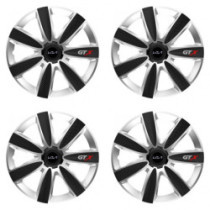 Puklice pre Kia (nové logo) 14 GTX CARBON silver/black