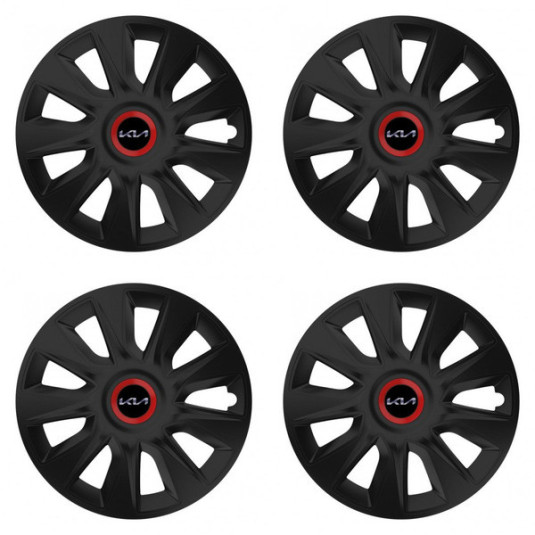 Puklice pre Kia (nové logo) 14 STRATOS RR black