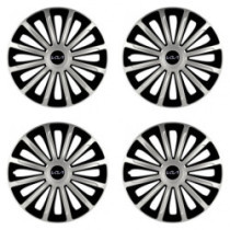 Puklice pre Kia (nové logo) 16 TREND silver and black