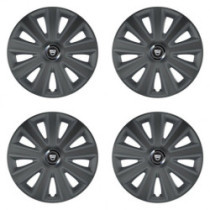 Puklice pre Dacia (staršie logo) 14 Aviator carbon RC grafite