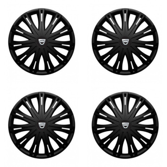 Puklice pre Dacia (staršie logo) 16 SPARK BLACK