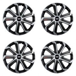 Puklice pre Dacia (nové logo) 14 Evo black&silver
