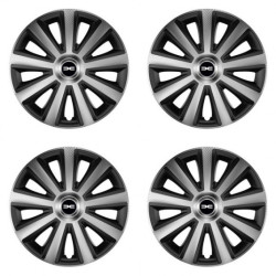 Puklice pre Dacia (nové logo) 15 Aviator carbon silver&black