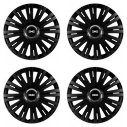 Puklice pre Dacia (nové logo) 15 ACTIVE RC BLACK