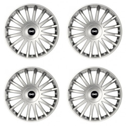 Puklice pre Dacia (nové logo) 16 CRYSTAL silver