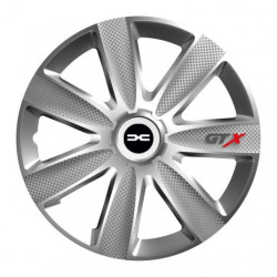 Puklice pre Dacia (nové logo) 16 GTX CARBON silver