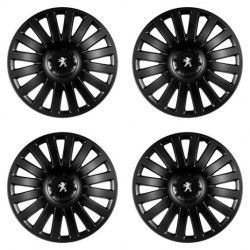 Puklice pre Peugeot (staršie logo) 14 Smart black