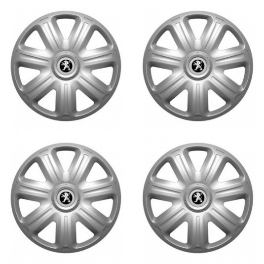 Puklice pre Peugeot (staršie logo) 15 COMFORT