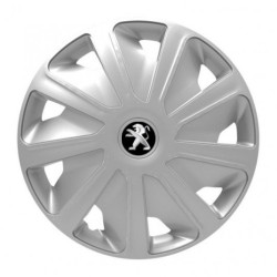 Puklice pre Peugeot (staršie logo) pre dodávky 15 Craft silver