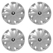 Puklice pre Peugeot (staršie logo) pre dodávky 16 Craft silver