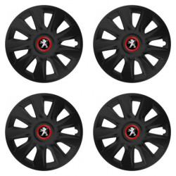 Puklice pre Peugeot (staršie logo) 17 STRATOS RR black