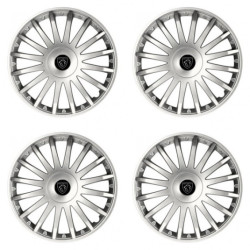 Puklice pre Peugeot (nové logo) 15 CRYSTAL silver