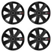 Puklice pre Peugeot (nové logo) 16 GTX CARBON black