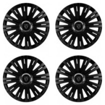 Puklice pre Peugeot (nové logo) 16 ACTIVE RC BLACK