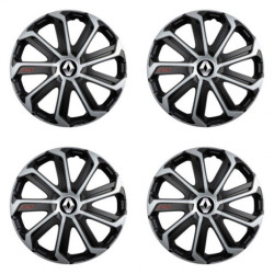 Puklice pre Renault (staršie logo) 16 Evo black&silver