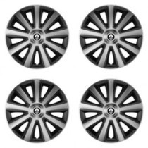 Puklice pre Renault (staršie logo) 16 Aviator carbon silver&black