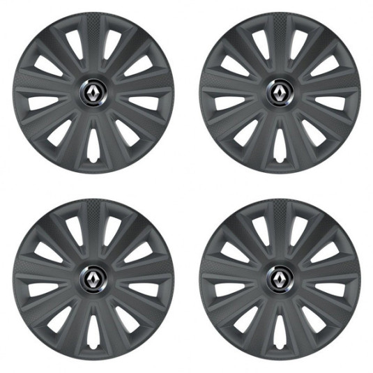 Puklice pre Renault (staršie logo) 16 Aviator carbon RC16 grafite