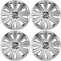 Puklice pre Renault (staršie logo) 16 Aviator carbon RC 16 silver