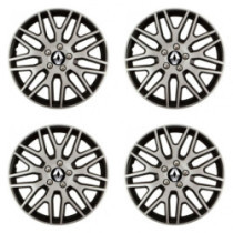 Puklice pre Renault (staršie logo) 16 Dakar NC silver and black