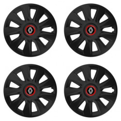 Puklice pre Renault (nové logo) 14 STRATOS RR black