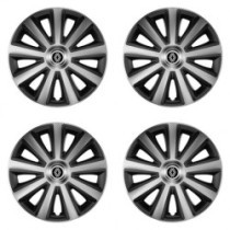 Puklice pre Renault (nové logo) 15 Aviator carbon silver&black
