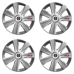 Puklice pre Renault (nové logo) 15 GTX CARBON silver