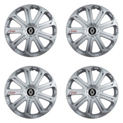 Puklice pre Renault (nové logo) 16 Evo silver