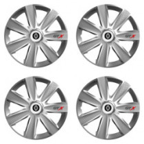 Puklice pre Renault (nové logo) 16 GTX CARBON silver