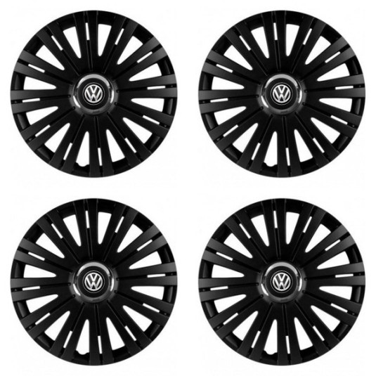 Puklice pre VW (čierne) 14 ACTIVE RC BLACK