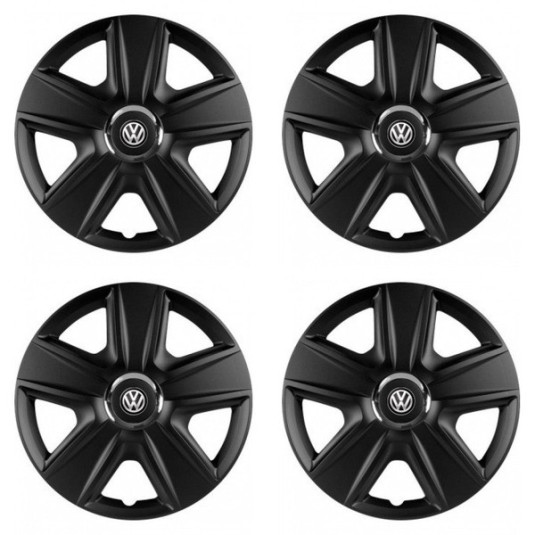 Puklice pre VW (čierne) 16 ESPRIT RC BLACK