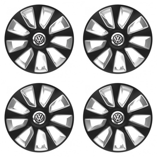 Puklice pre VW (čierne) 17 STRATOS BS