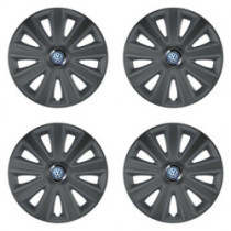 Puklice pre VW (modré) 15 Aviator carbon grafite