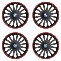 Puklice pre VW (modré) 15 CRYSTAL RO black