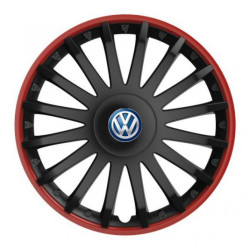 Puklice pre VW (modré) 15 CRYSTAL RO black