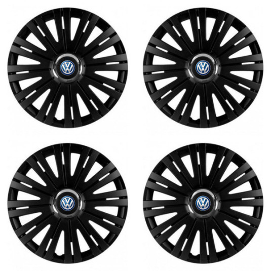 Puklice pre VW (modré) 15 ACTIVE RC BLACK