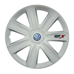 Puklice pre VW (modré) 17 GTX carbon white