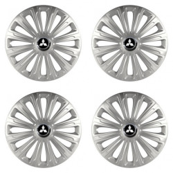 Puklice pre Mitsubishi (strieborné) 14 TREND RC