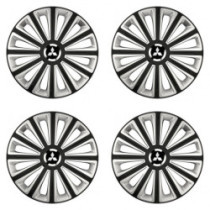 Puklice pre Mitsubishi (strieborné) 14 TREND RC double colour