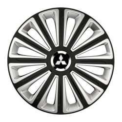 Puklice pre Mitsubishi (strieborné) 14 TREND RC double colour