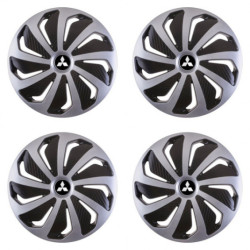 Puklice pre Mitsubishi (strieborné) 15 WIND SB