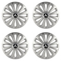 Puklice pre Mitsubishi (strieborné) 15 TREND RC