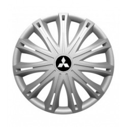 Puklice pre Mitsubishi (strieborné) 15 SPARK
