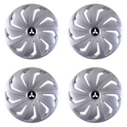 Puklice pre Mitsubishi (strieborné) 16 WIND RC SI